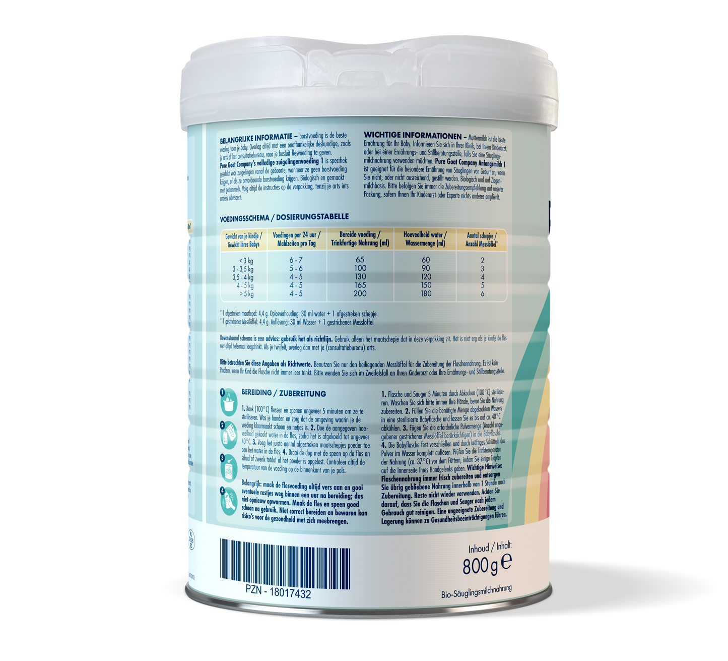 PRE Bio Pure Goat Stage 1 (0-6 Months) 800g