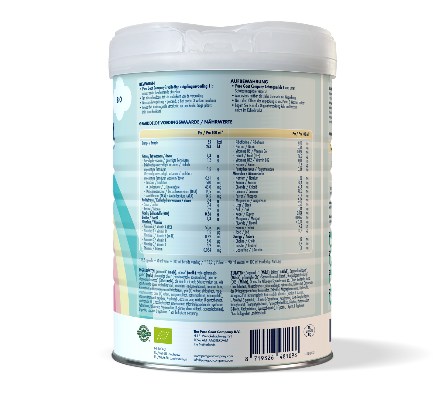 PRE Bio Pure Goat Stage 1 (0-6 Months) 800g
