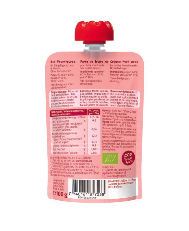Holle Apple Ant Fruit Pouch