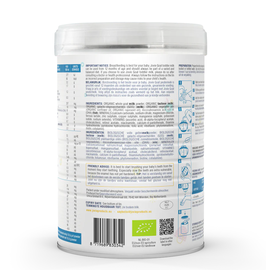 Jovie Organic Goat Formula Stage 3 (1+ Year)