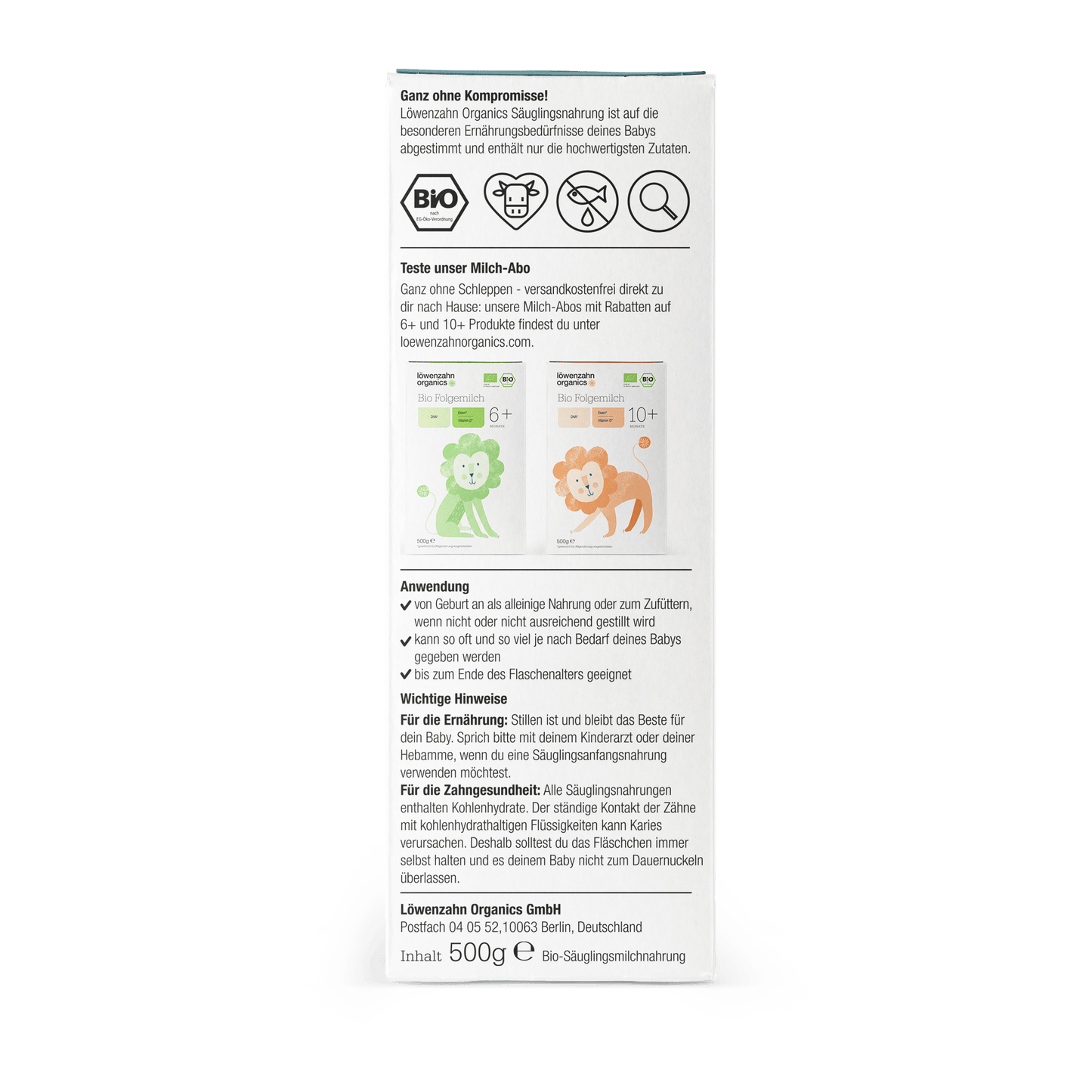Löwenzahn Organics Stage 1