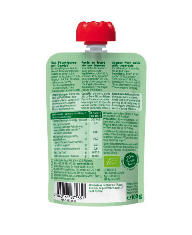 Holle Power Parrot Fruit Pouch