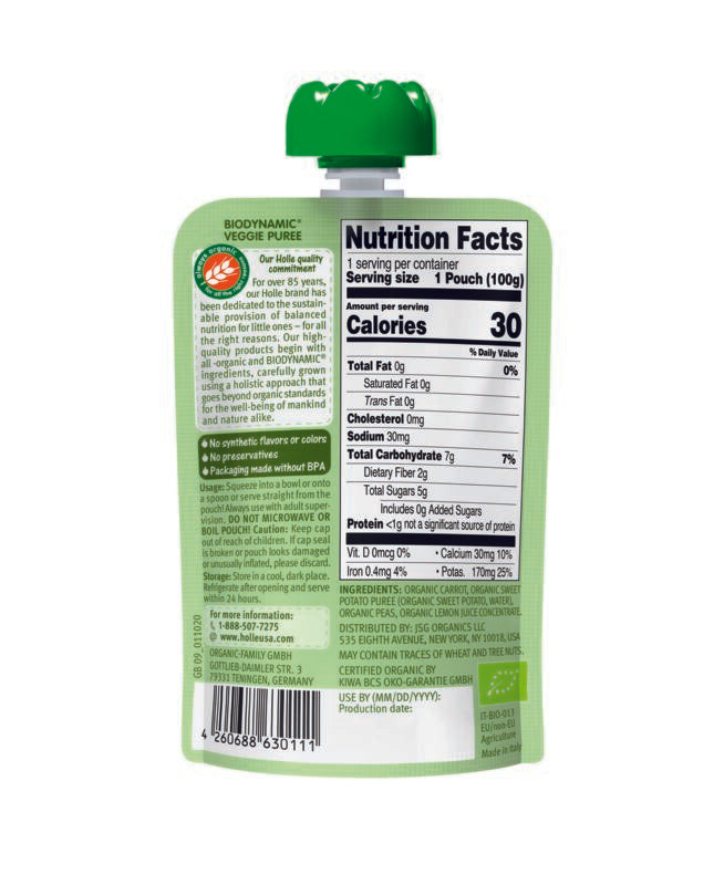 Holle Veggie Bunny Fruit Pouch