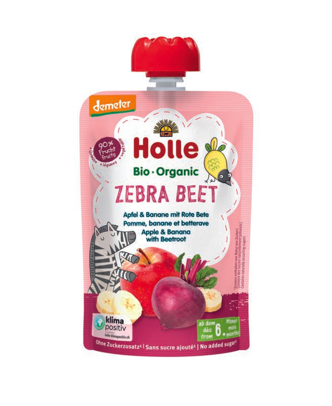 Holle Zebra Beet Fruit Pouch