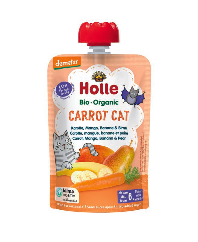 Holle Carrot Cat Fruit Pouch