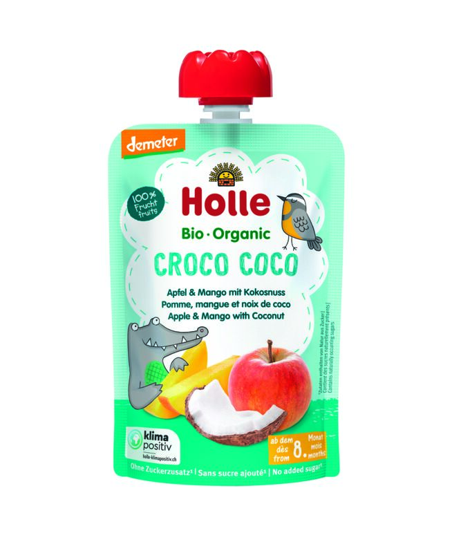 Holle Croco Coco Fruit Pouch