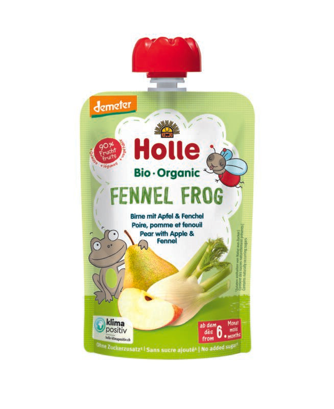 Holle Fennel Frog Fruit Pouch
