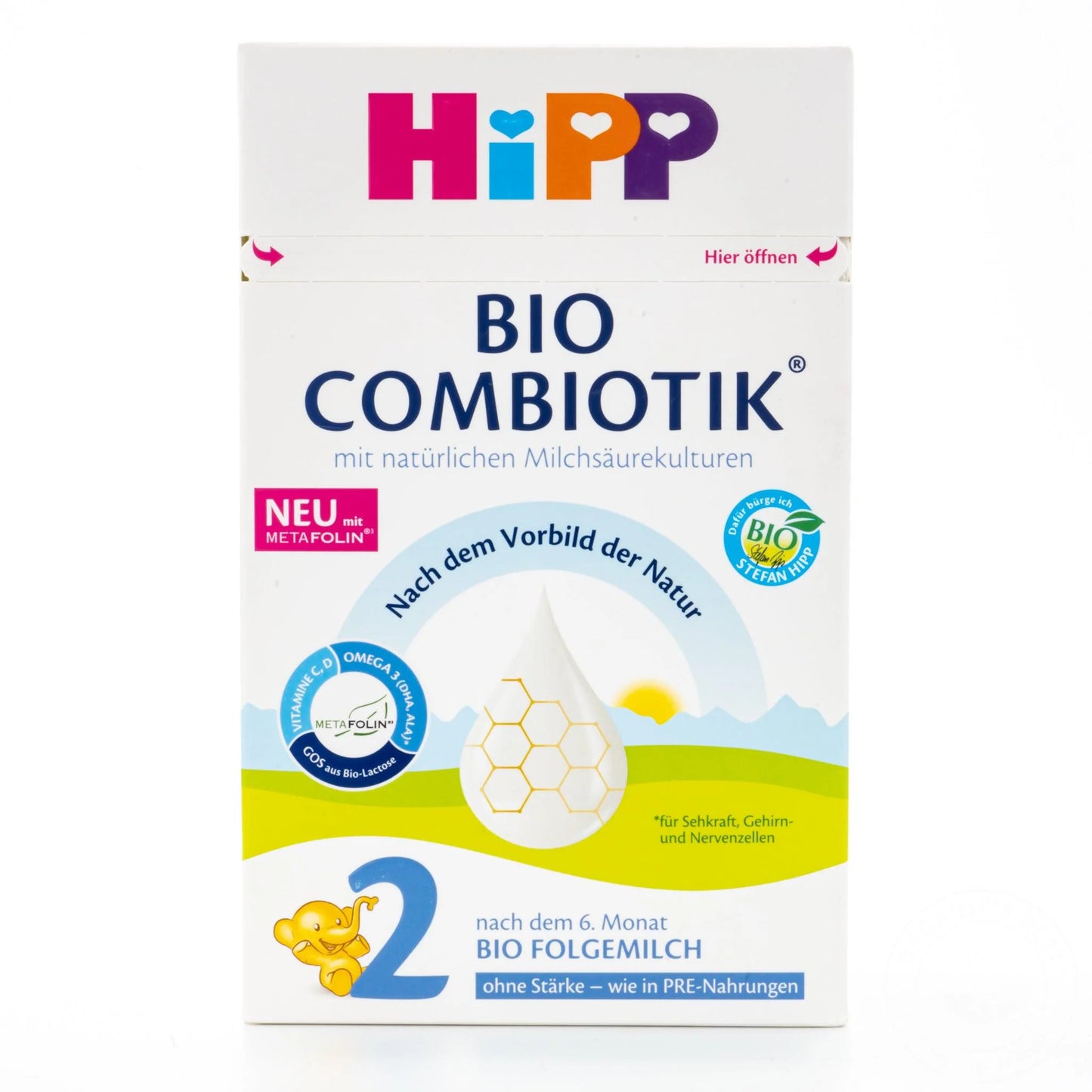 HiPP No Starch Stage 2 (6+ Months) Combiotic Formula - German Version (600g)
