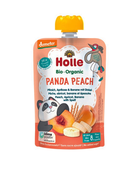 Holle Panda Peach Fruit Pouch
